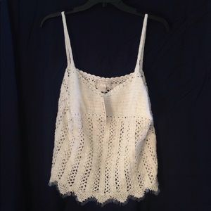 Raiment Fashions Cami-Style Crocheted top medium